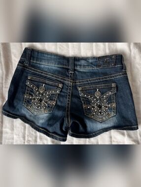 y2k Dark washed Denim Mini Shorts